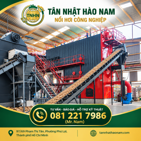 DỰ ÁN LẮP ĐẶT NỒI HƠI TẦNG SÔI CÔNG SUẤT 8 TẤN/H CHO NHÀ MÁY BIẾN TÍNH TRE VÀ GỖ