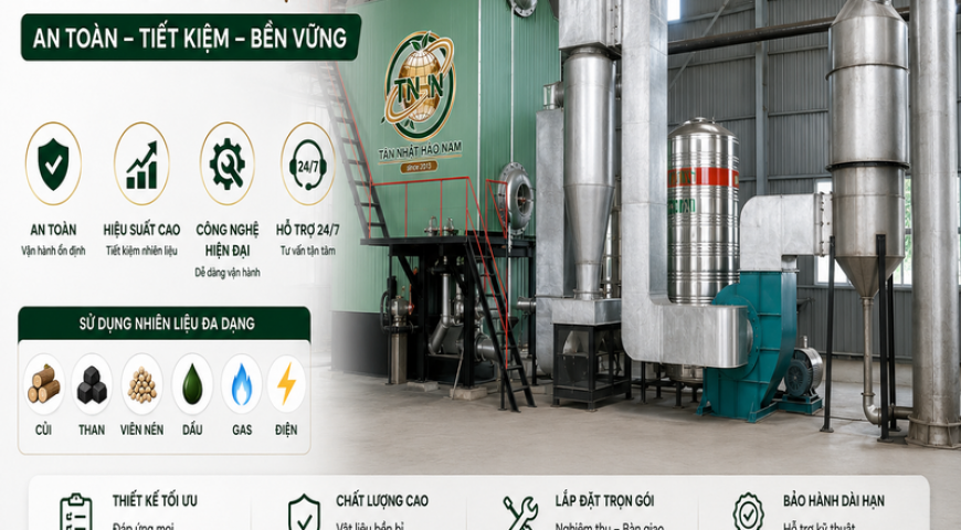 Nồi Hơi Công Nghiệp 2026: Xu Hướng Tiết Kiệm Năng Lượng Và Tự Động Hóa Nhà Máy