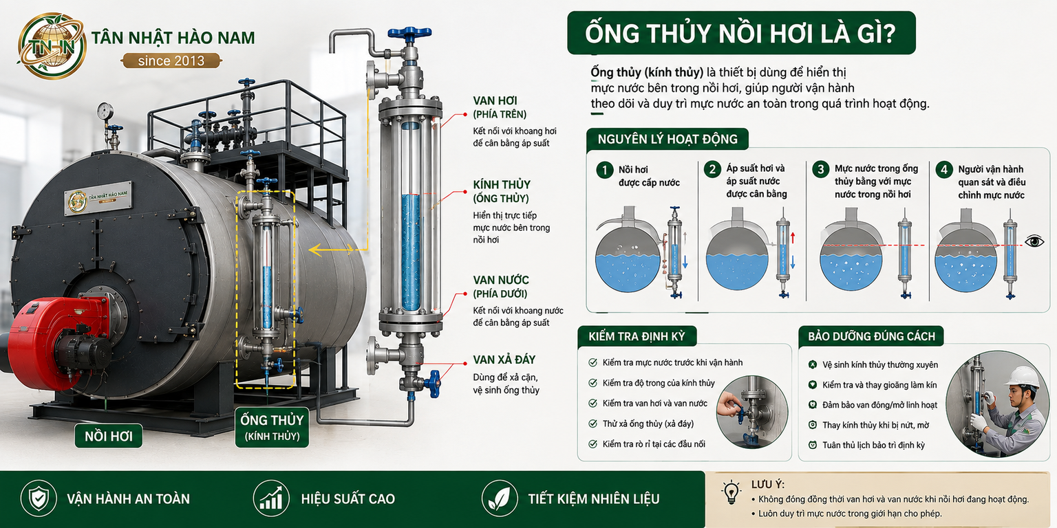 Ống thủy nồi hơi