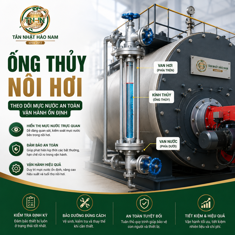 Ống Thủy Nồi Hơi Là Gì? Cách Kiểm Tra Và Bảo Dưỡng Đúng Cách